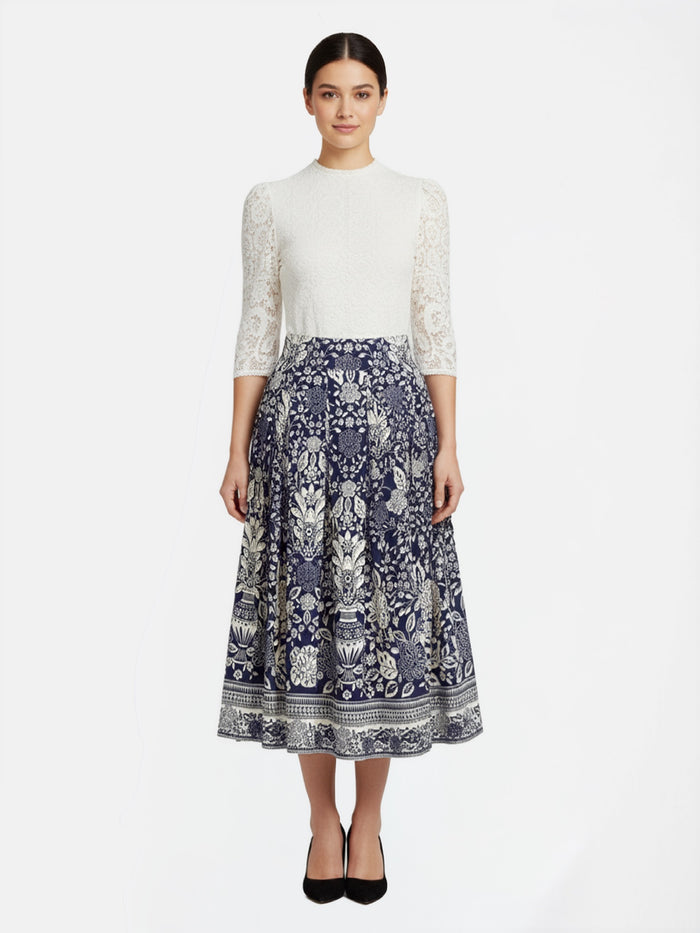 Berwin Traditional Skirt, Navy