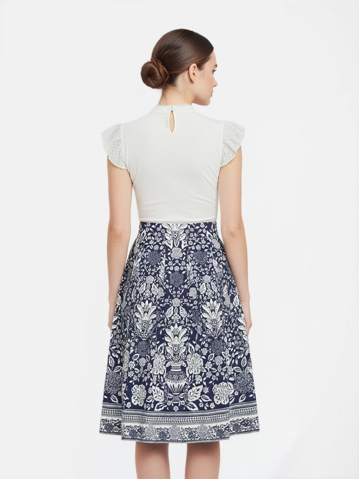 Berwin Traditional Skirt, Navy
