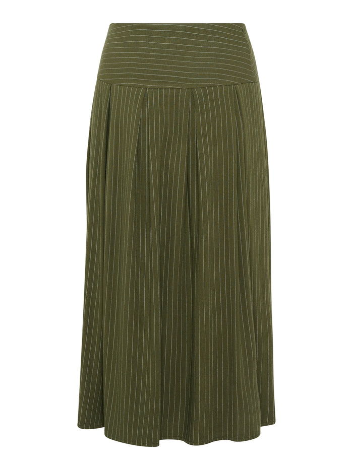 Berwin Traditional Skirt, Olive Green — 80cm
