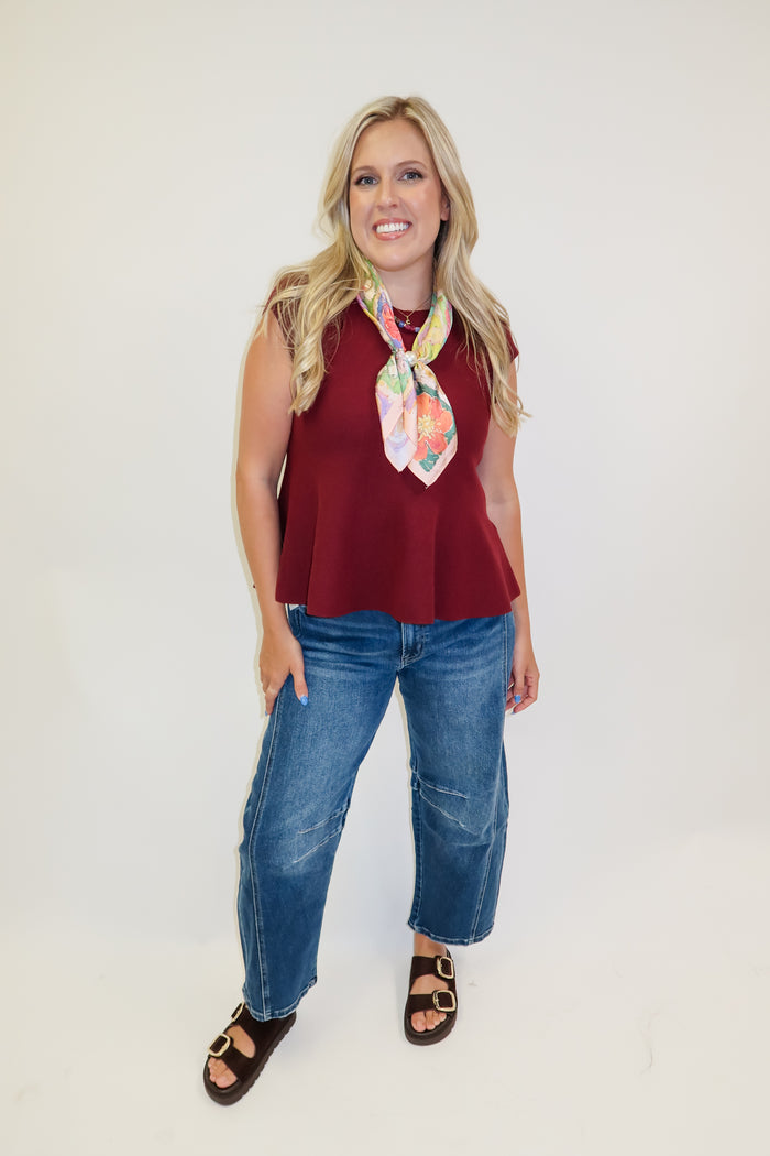 Better Together Sleeveless Knit Swing Top - The Pink Tulip Clothing