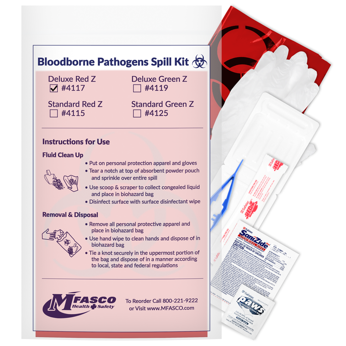Biohazard Fluid Clean Up Kit Deluxe