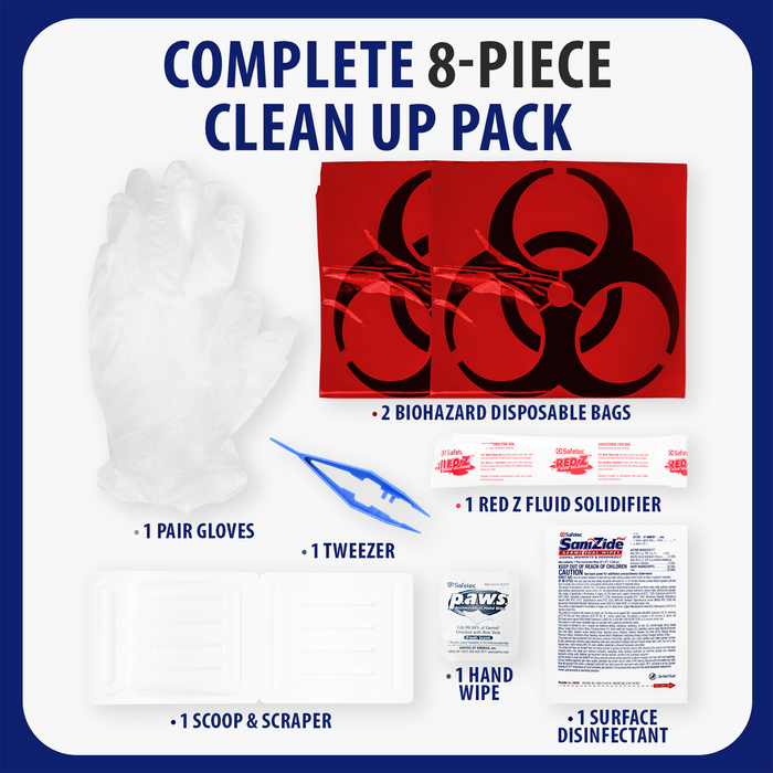 Biohazard Fluid Clean Up Kit Deluxe