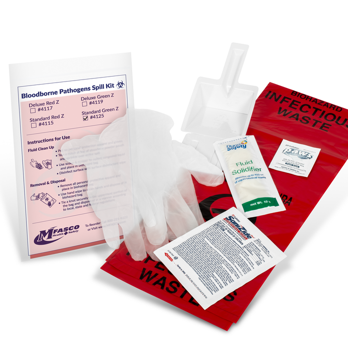 Biohazard Fluid Clean Up Kit Non-Chlorinated