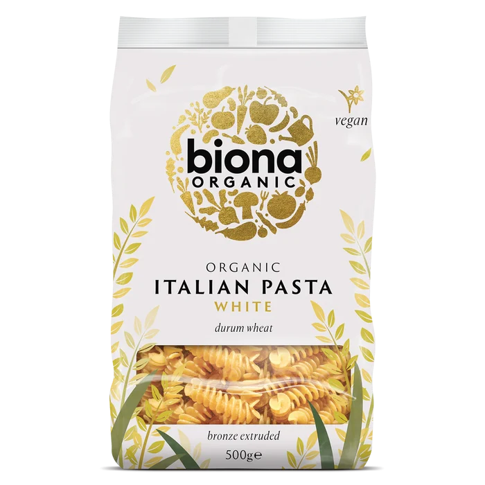 Biona Organic White Fusilli Pasta 500g