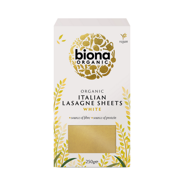Biona Organic White Lasagne Sheets Pasta 250g