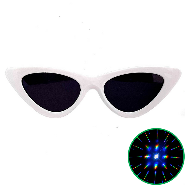 Black Cat Eye Diffraction Glasses