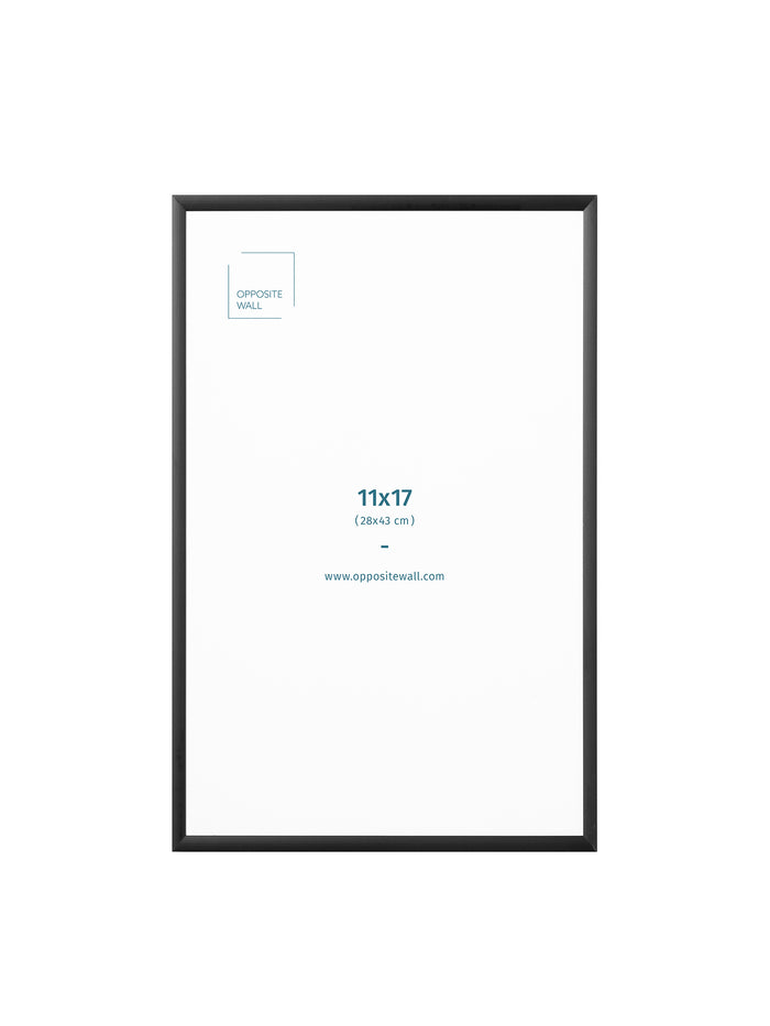 Black Metal Frame, 11x17 in | 28x43 cm
