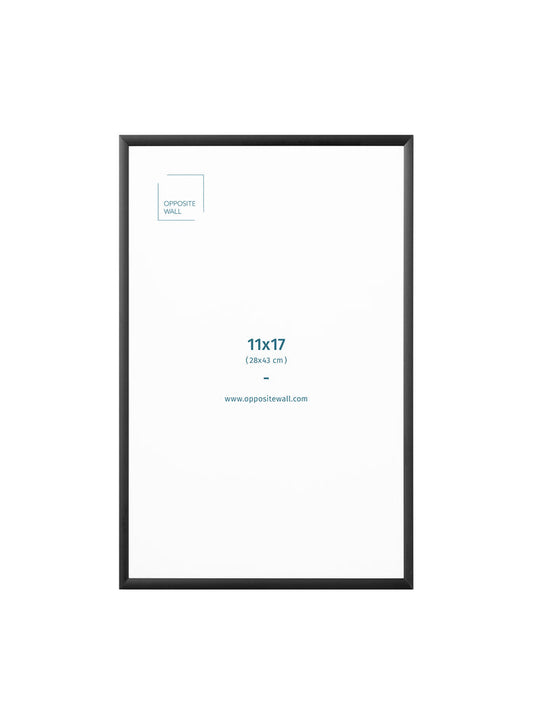 Black Metal Frame, 11x17 in | 28x43 cm