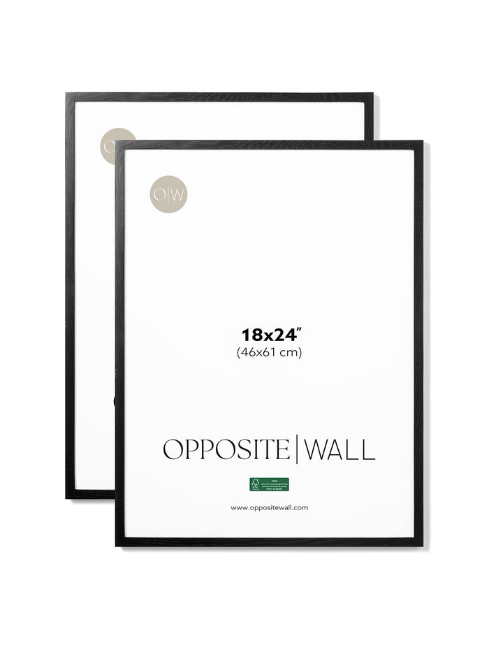 Black Oak Frame (2 Pack), 18x24 in | 46x61 cm