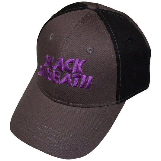BLACK SABBATH - WAVY LOGO - Baseball Cap Black, Grey (2-Tone)