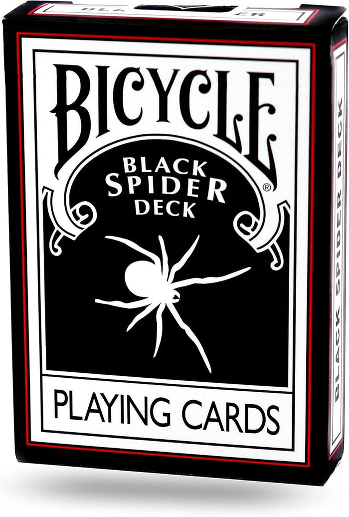 Black Spider Deck in Bicycle Card Stock - Black Spider Bicycle Playing Cards