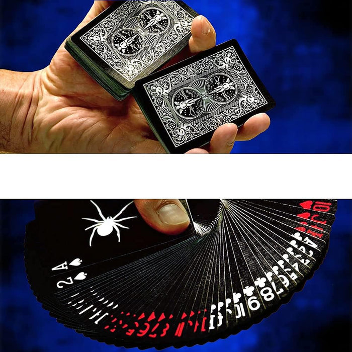 Black Spider Deck in Bicycle Card Stock - Black Spider Bicycle Playing Cards