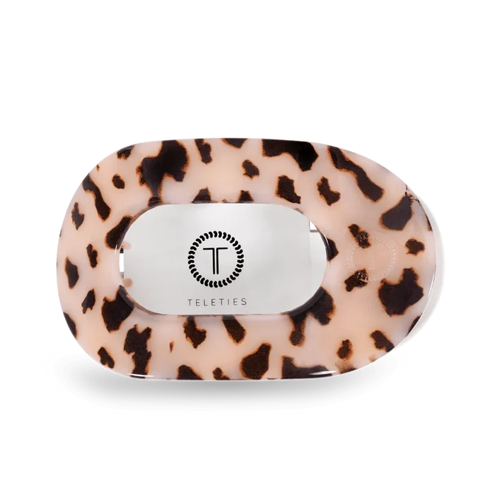 Blonde Tortoise Large Flat Round Hair Clip