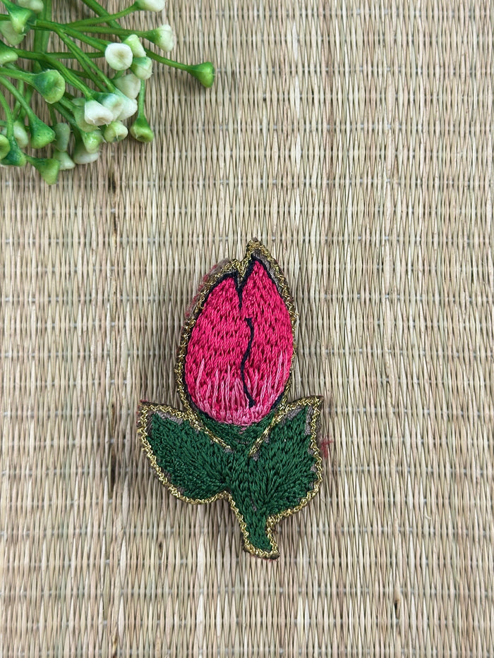 Blooming Tulip Brooch - Pink