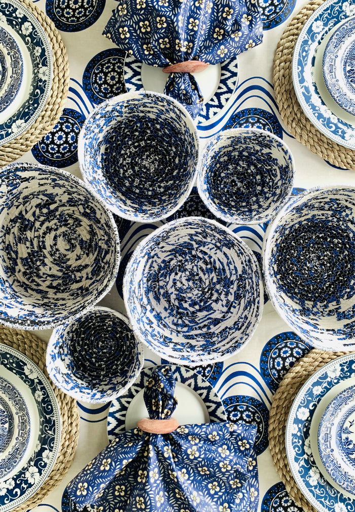 Blue Chitenge Cheer Bowls