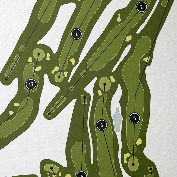 Blue Hill Country Club - Championship Course | Golf Course Map | Close Up