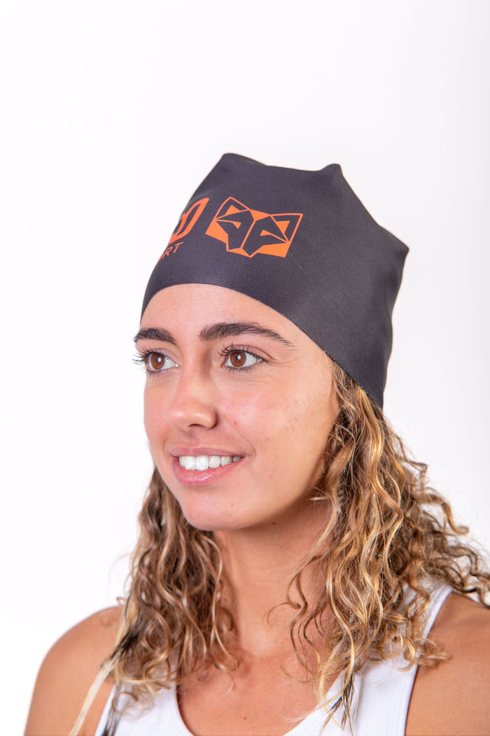 Bonnet - Black & Fluo Orange
