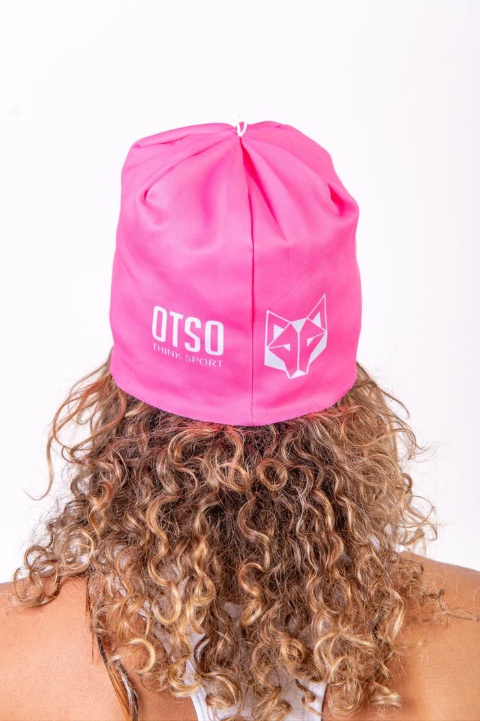 Bonnet - Fluo Pink & White