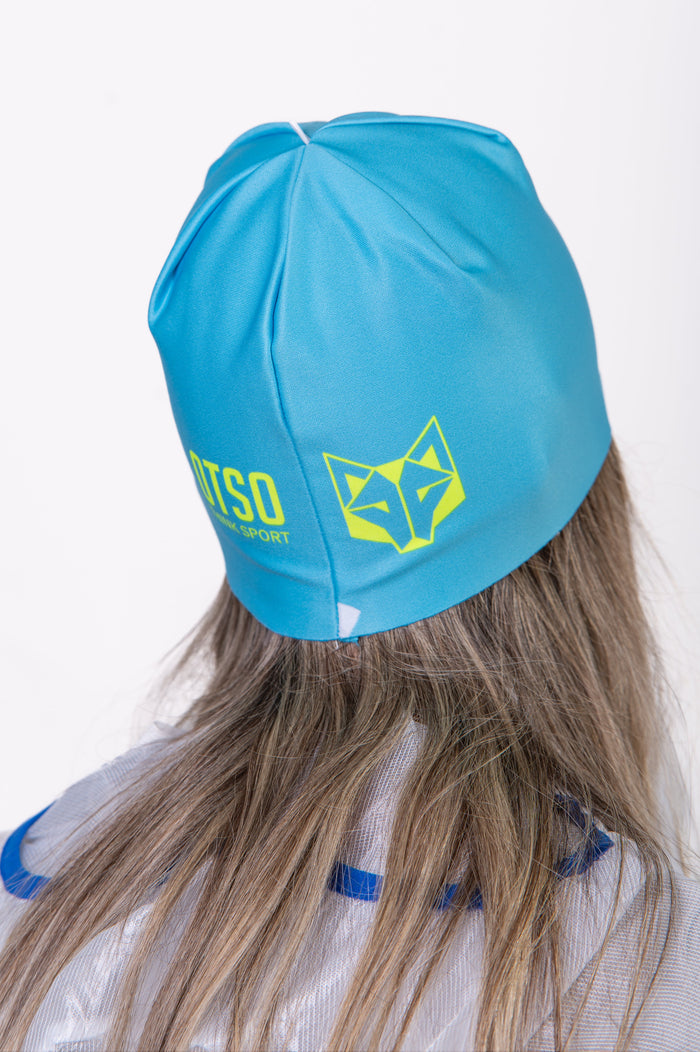 Bonnet - Light Blue & Fluo Yellow