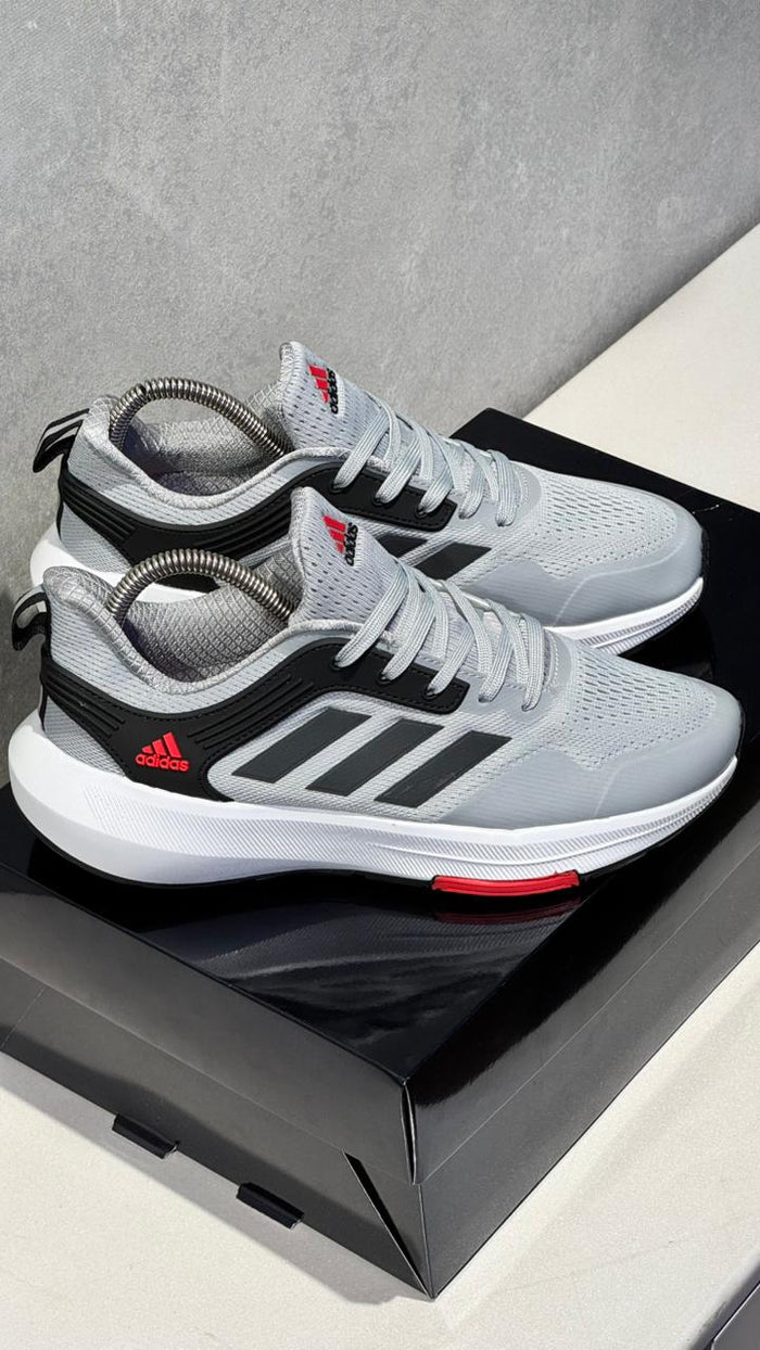 ADIDAS BOUNCE GRIS ROJO