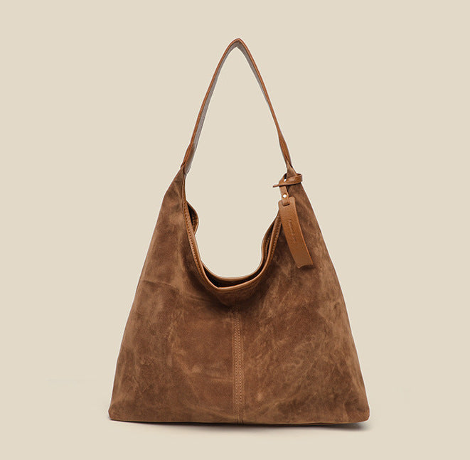 BP909 - Suede Shoulder Bucket Bag