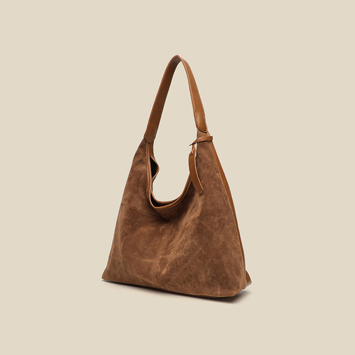 BP909 - Suede Shoulder Bucket Bag