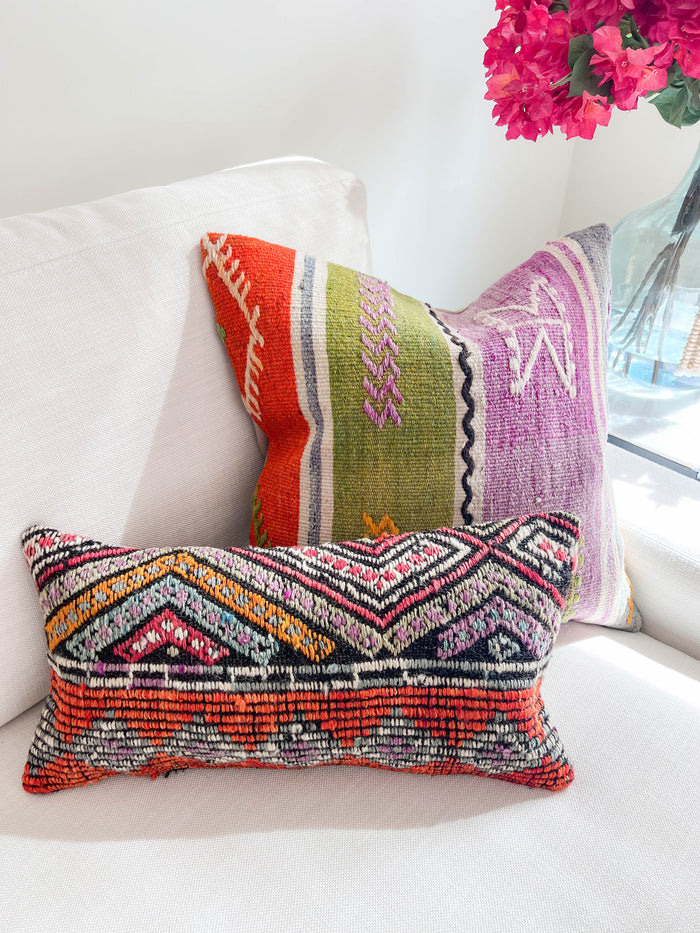 Brooks Lumbar Kilim Pillow (10x20)