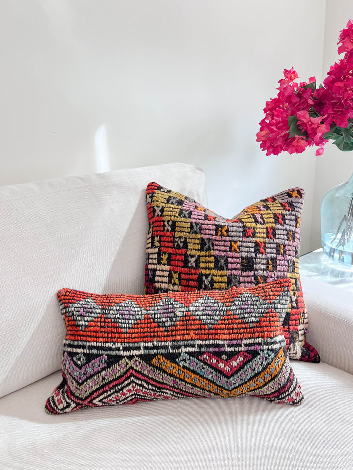 Brooks Lumbar Kilim Pillow (10x20)