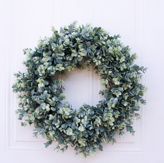 Bulk 18" Artificial Boxwood Wreath UV Resistant for Front Door Wholesale