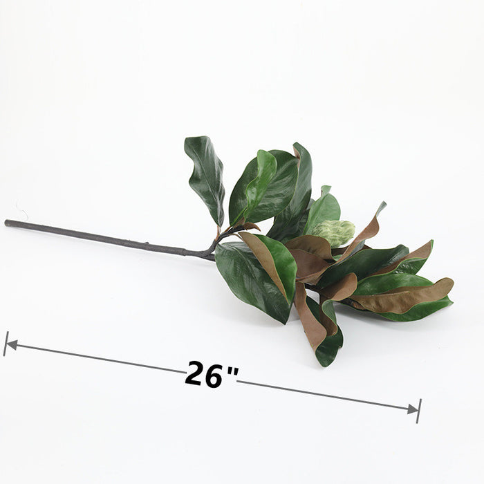 Bulk 26" Magnolia Leaf Stem With Bud Real Touch Wholesale
