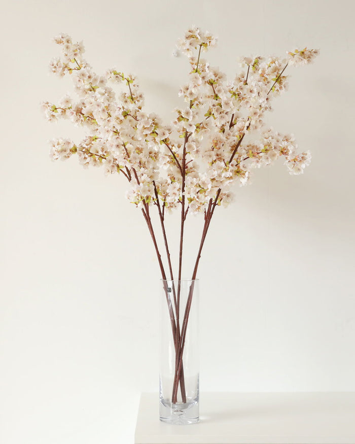 Bulk 40" Extra Long Cherry Blossoms Stems Silk Flowers for Tall Vases Wholesale