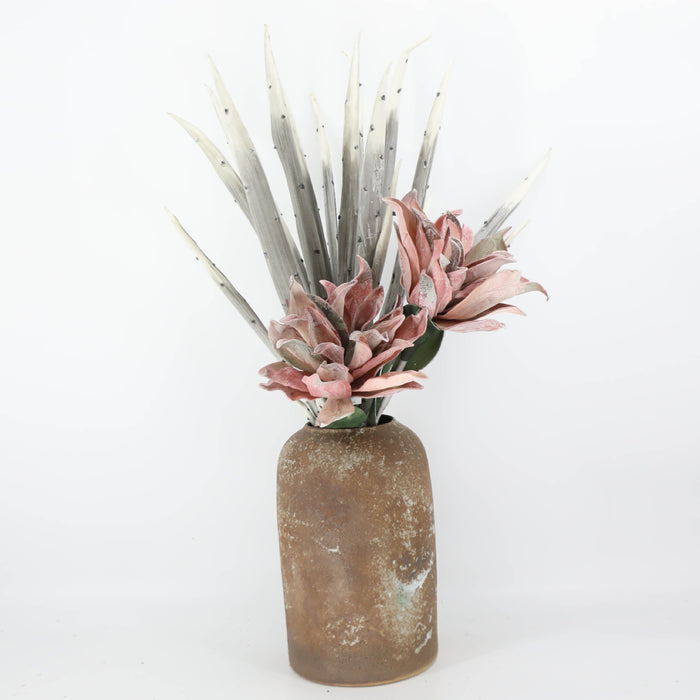 Bulk Wabi-Sabi 29" Retro Magnolia Stems Real Touch Flowers Artificial Wholesale