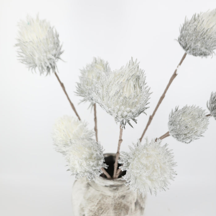 Bulk Wabi-Sabi 39" Snowy Ball Long Stem Artificial Flowers Wholesale