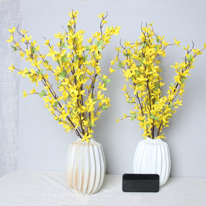 Bulk Yellow Primrose Stems Bush Artificial Orchids Flowers Wholesale