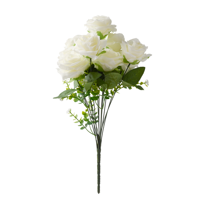 BUNCH ROSE BOUQUET - White