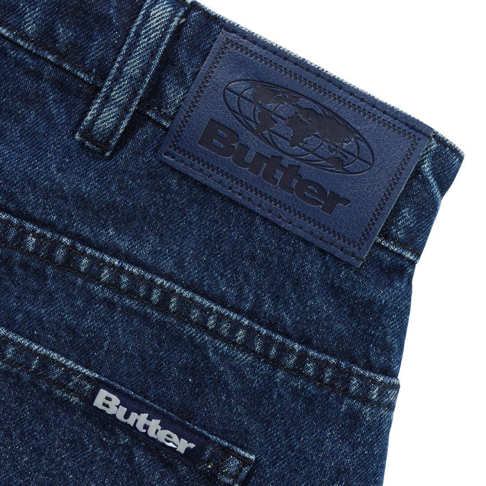 Butter Goods Baggy Denim Jeans Dark Blue