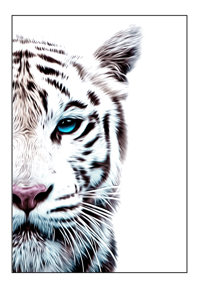 Canvas Print 60x90cm / Unframed Tiger Tiger Wall Art : Ready to hang framed artwork. Brand