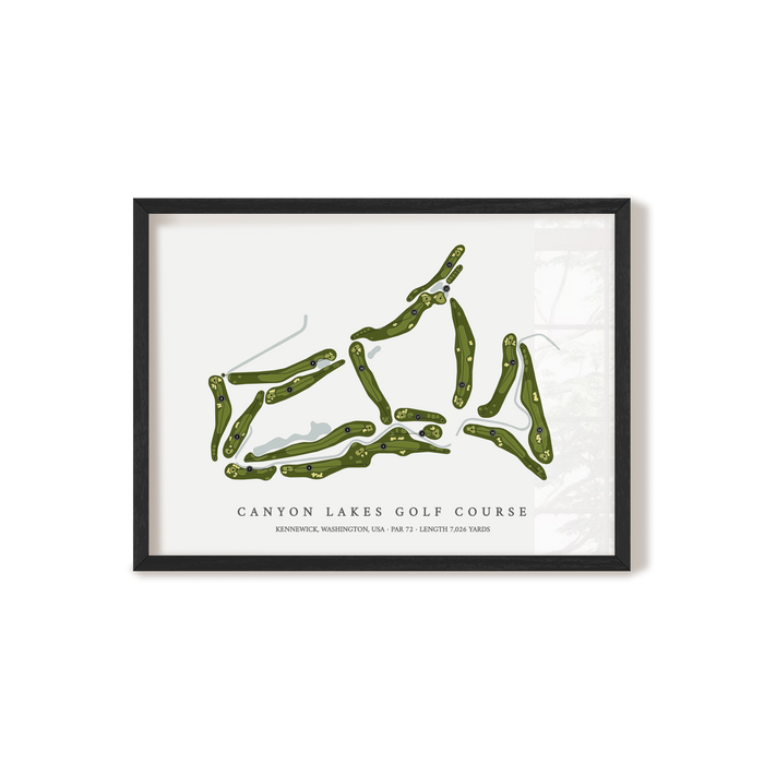 Canyon Lakes Golf Course | Golf Course Map | Black+Frame