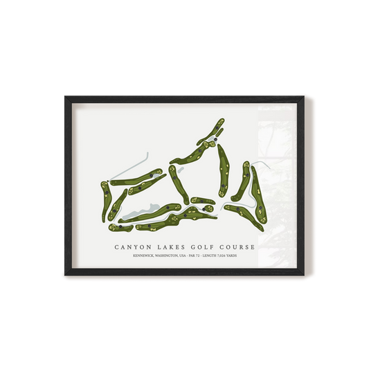 Canyon Lakes Golf Course | Golf Course Map | Black+Frame