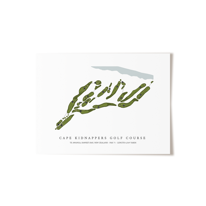 Cape Kidnappers Golf Course | Golf Course Print | Unframed