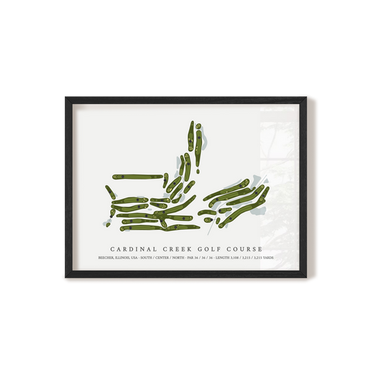 Cardinal Creek Golf Course | Golf Course Map | Black+Frame