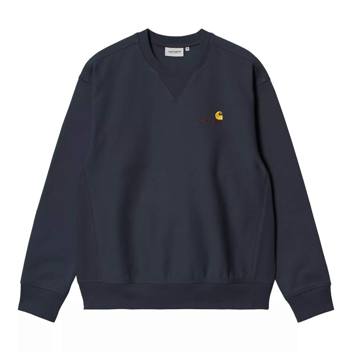 Carhartt WIP Amercan Script Crewneck Deep Night