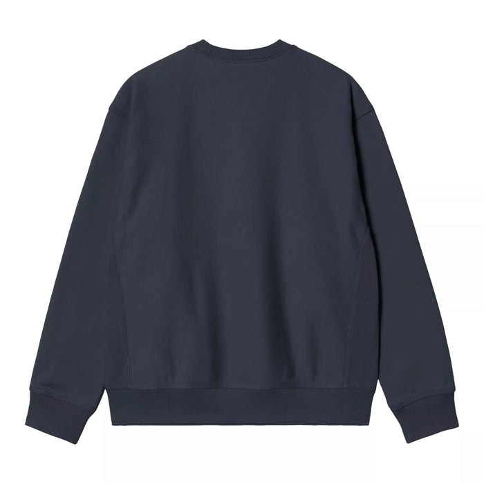 Carhartt WIP Amercan Script Crewneck Deep Night