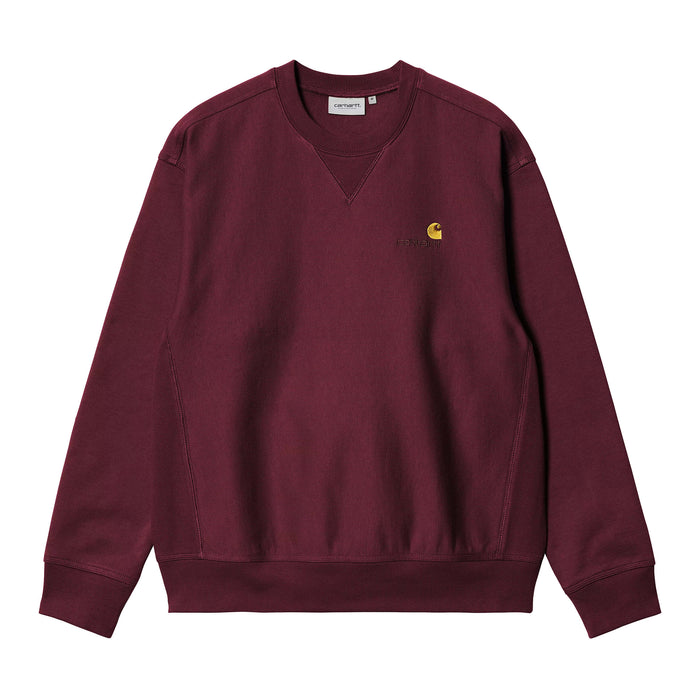 Carhartt WIP American Script Crewneck Malbec