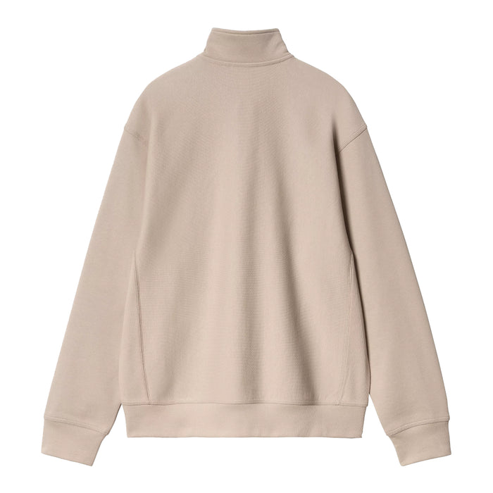 Carhartt  WIP American Script Half Zip Crewneck Fleur De Sel