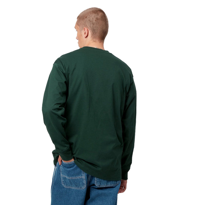Carhartt WIP American Script Longsleeve Grove