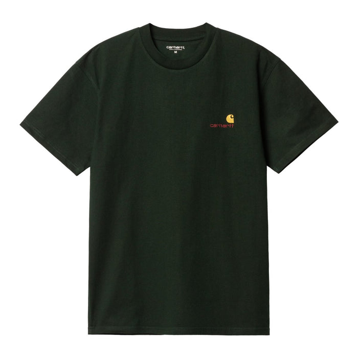 Carhartt WIP American Script T-Shirt Dark Cedar