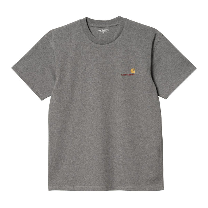 Carhartt WIP American Script T-Shirt Dark Grey Heather