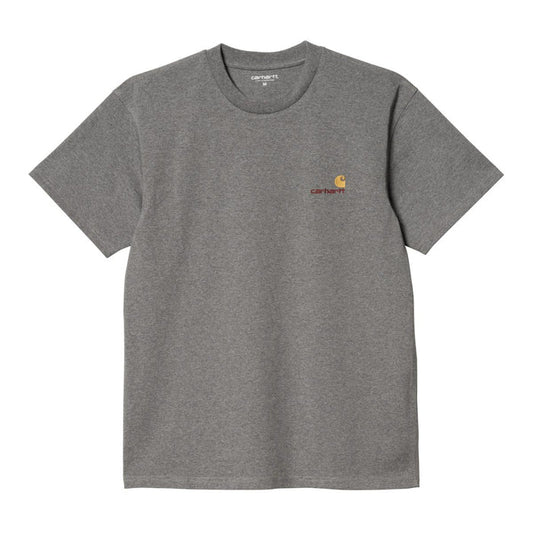 Carhartt WIP American Script T-Shirt Dark Grey Heather
