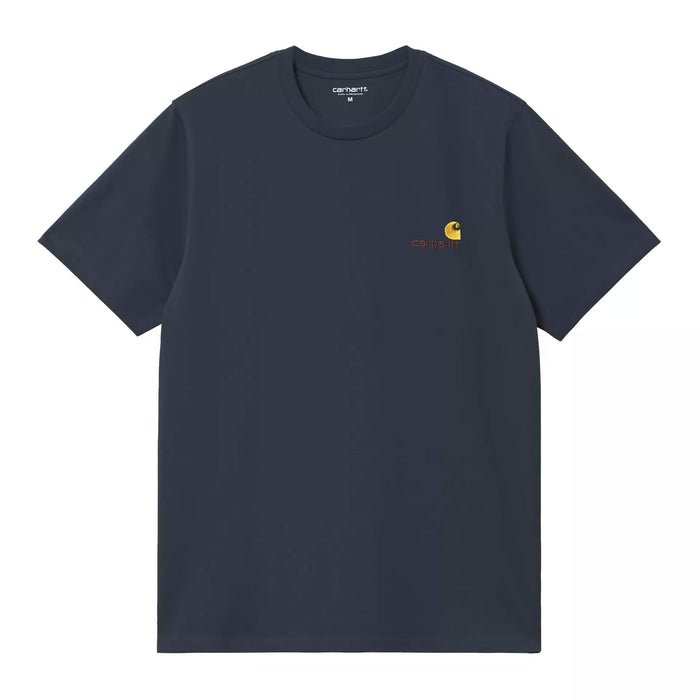 Carhartt WIP American Script T-Shirt Deep Night